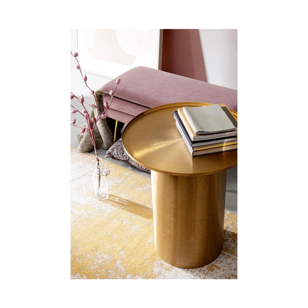 Tavolino Kalpita Gold Tondo cm.Ã?51 | Bizzotto