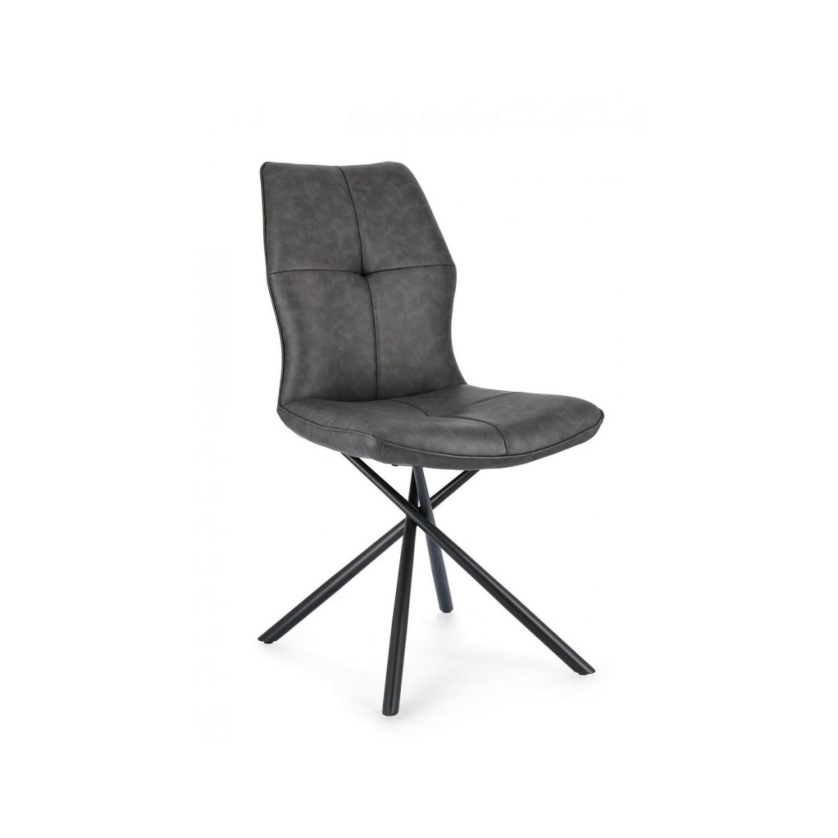 Sedia Kepler Pu Antracite | Bizzotto