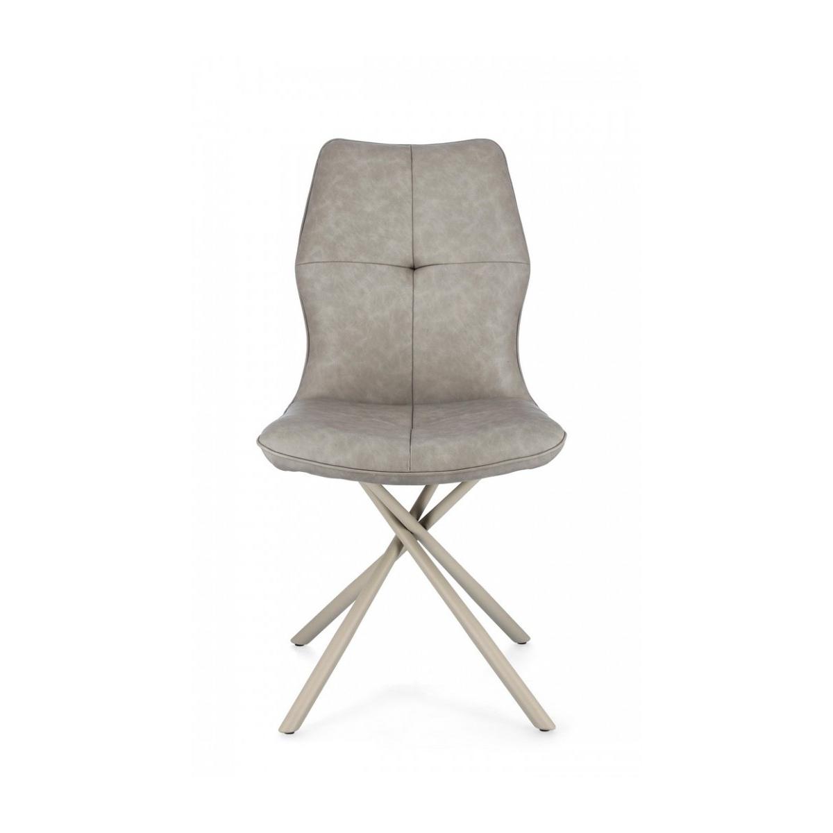 Sedia Kepler Pu Tortora | Bizzotto