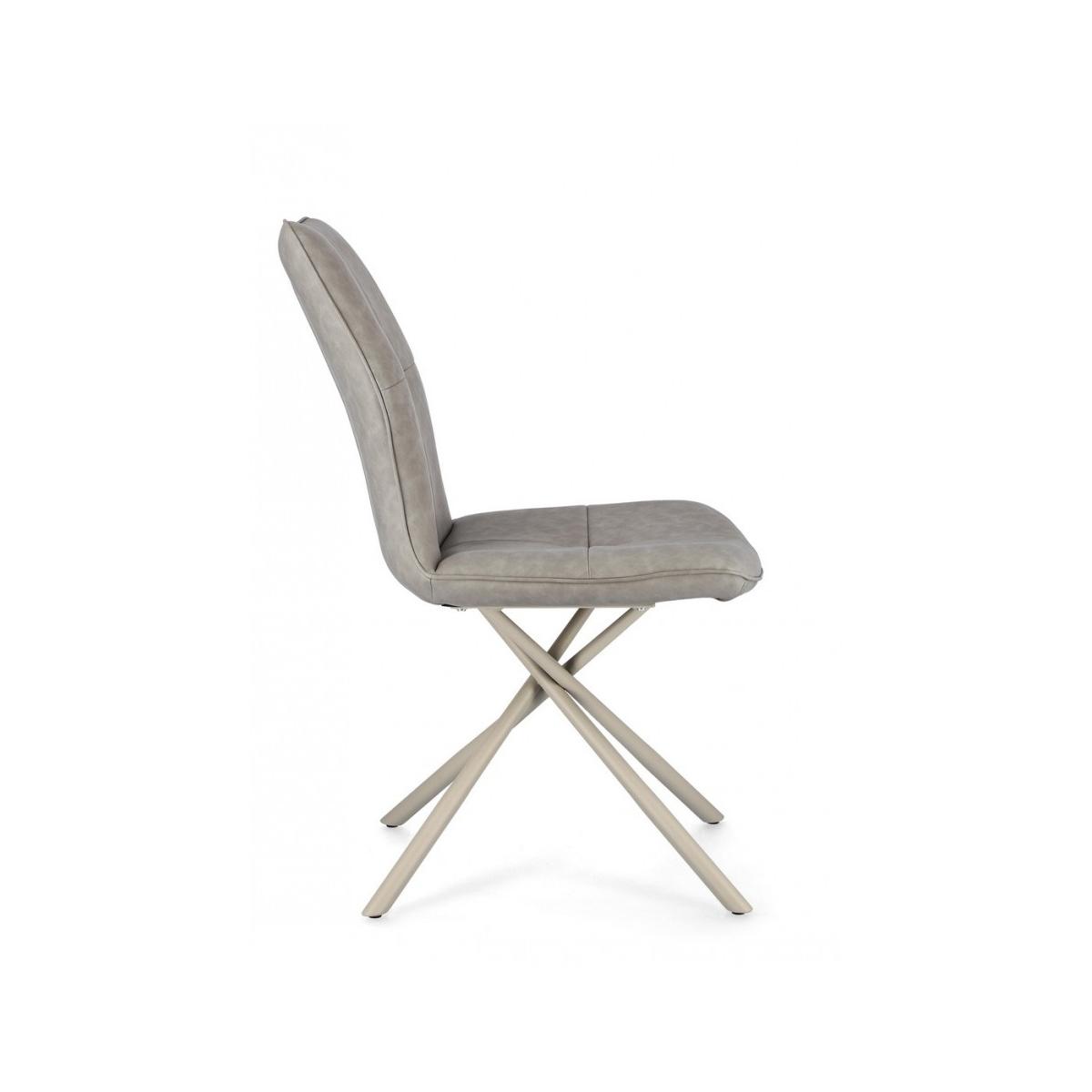 Sedia Kepler Pu Tortora | Bizzotto