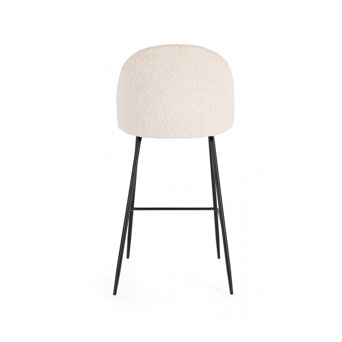 Sgabello Bar Carry Nero/Avorio | Bizzotto