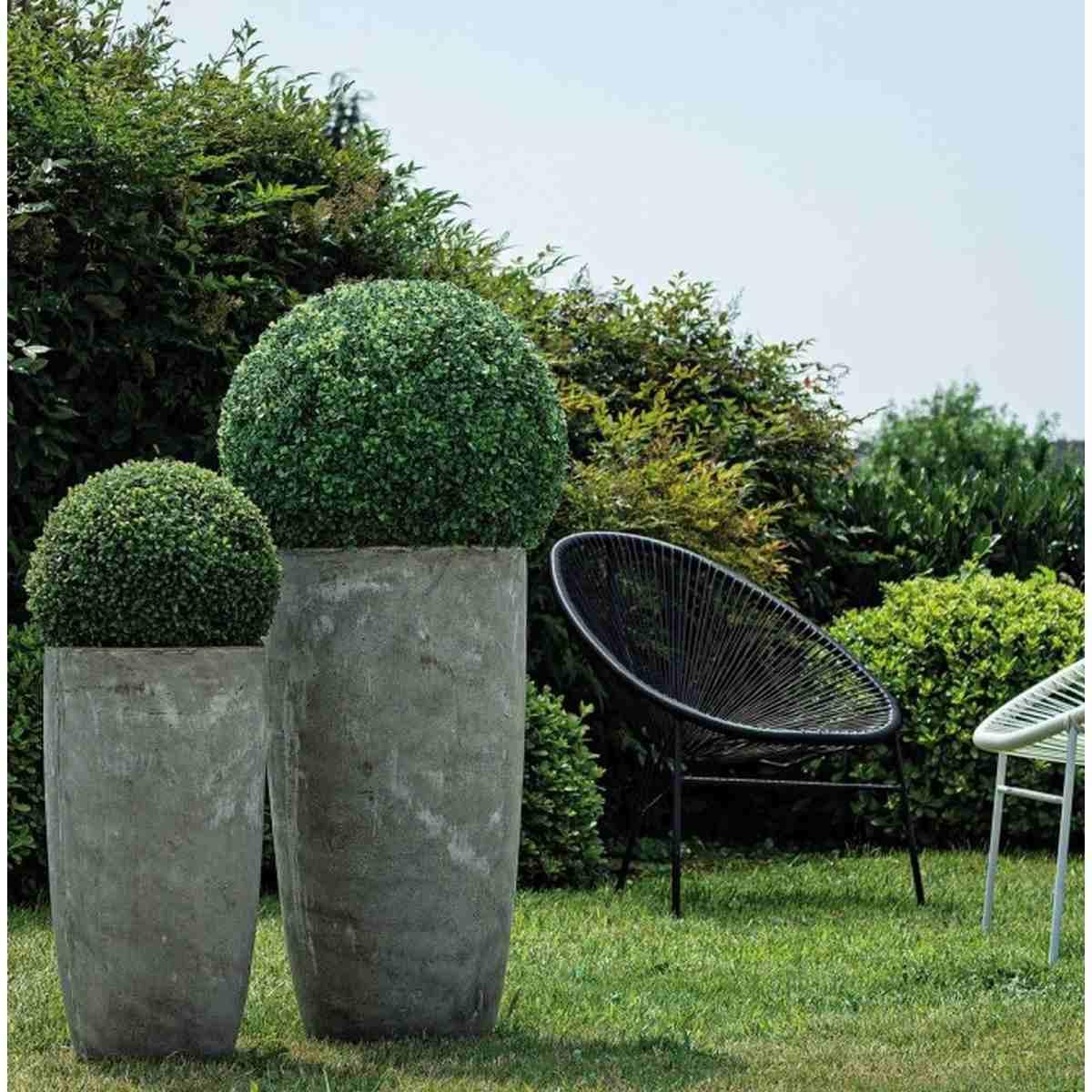 Portavaso Set pz.2 Cement To Alto Grigio | Bizzotto