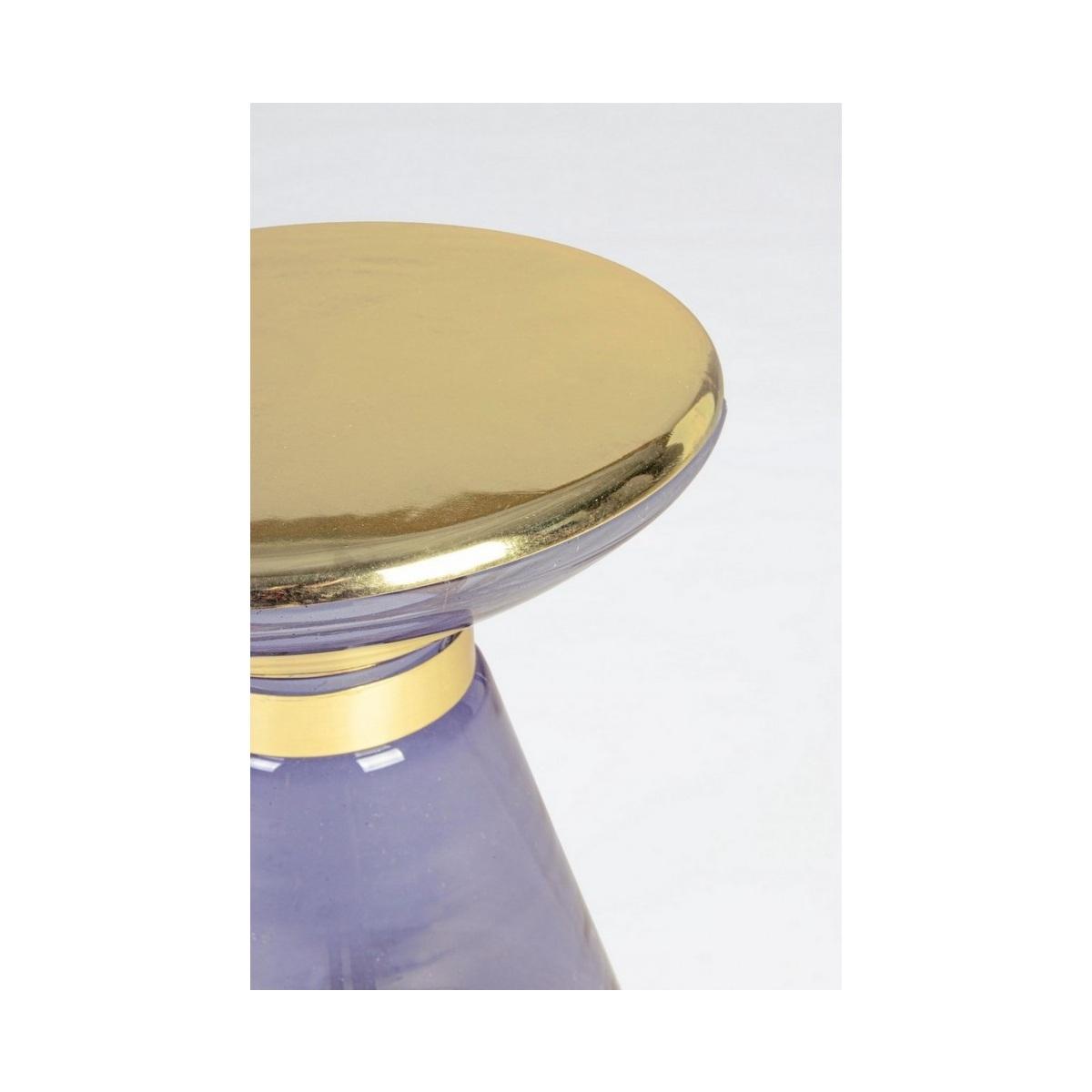 Tavolino Meriel Vetro Grey Tondo cm.Ã?36 | Bizzotto