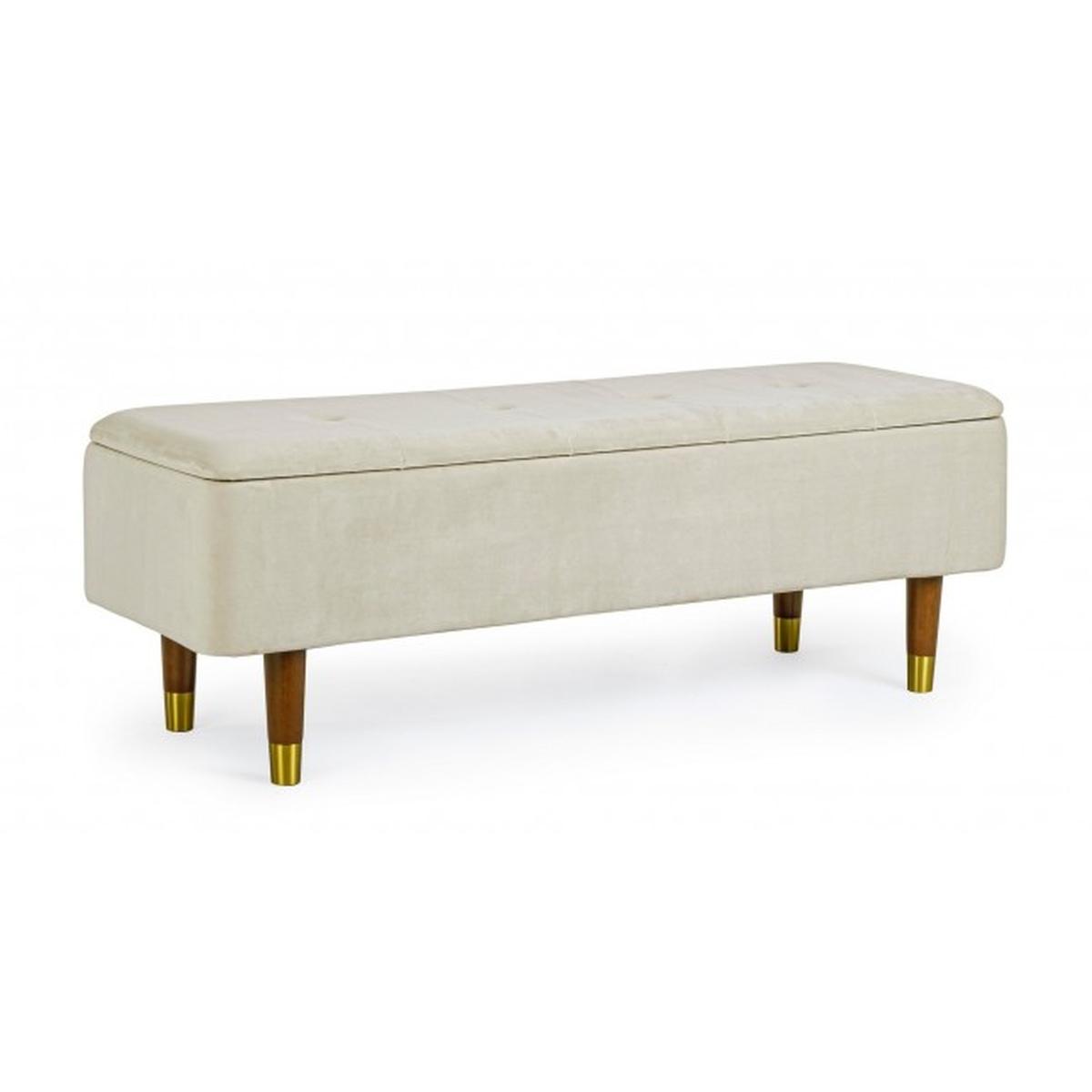 Panca 2 Posti Contenitore Kira Nat | Bizzotto