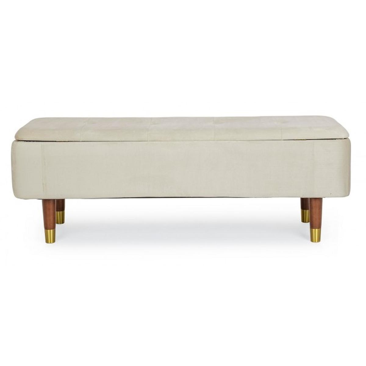 Panca 2 Posti Contenitore Kira Nat | Bizzotto