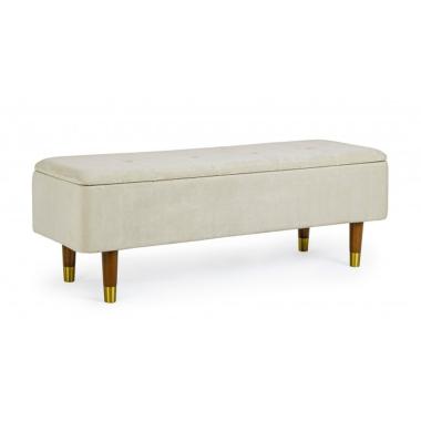 Panca 2 Posti Contenitore Kira Nat | Bizzotto