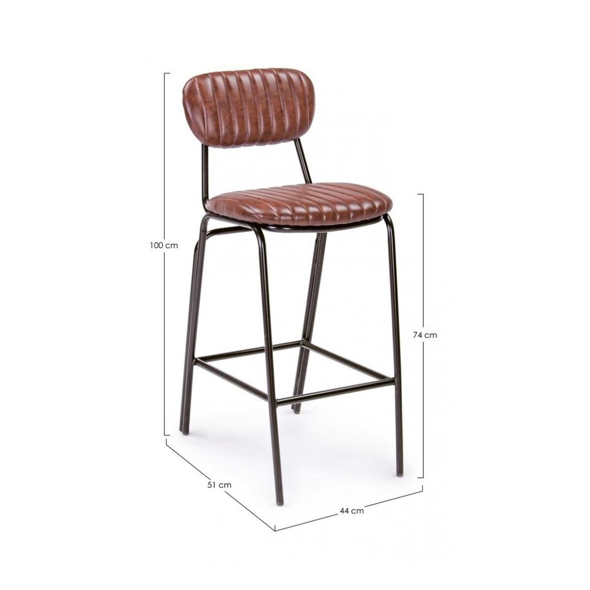 Sgabello Bar Debbie Arancio Sc Vintage | Bizzotto