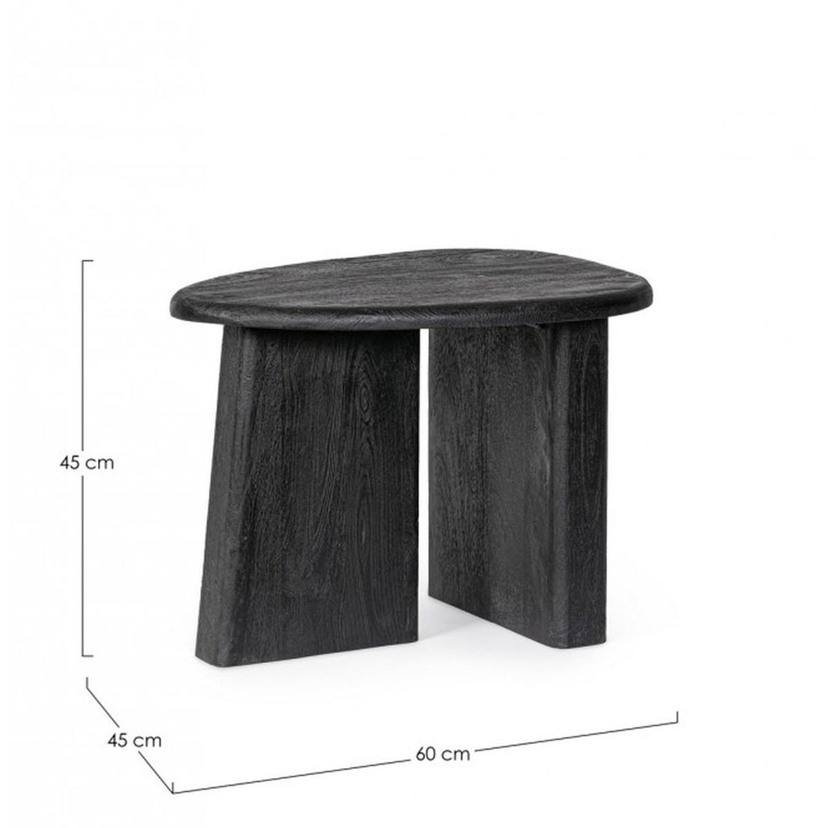 Tavolino Zacatecas Black cm.60x45 | Bizzotto