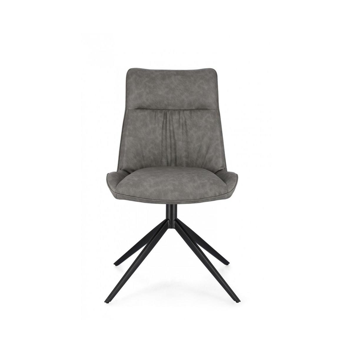 Sedia Jordan Pu Grigio | Bizzotto