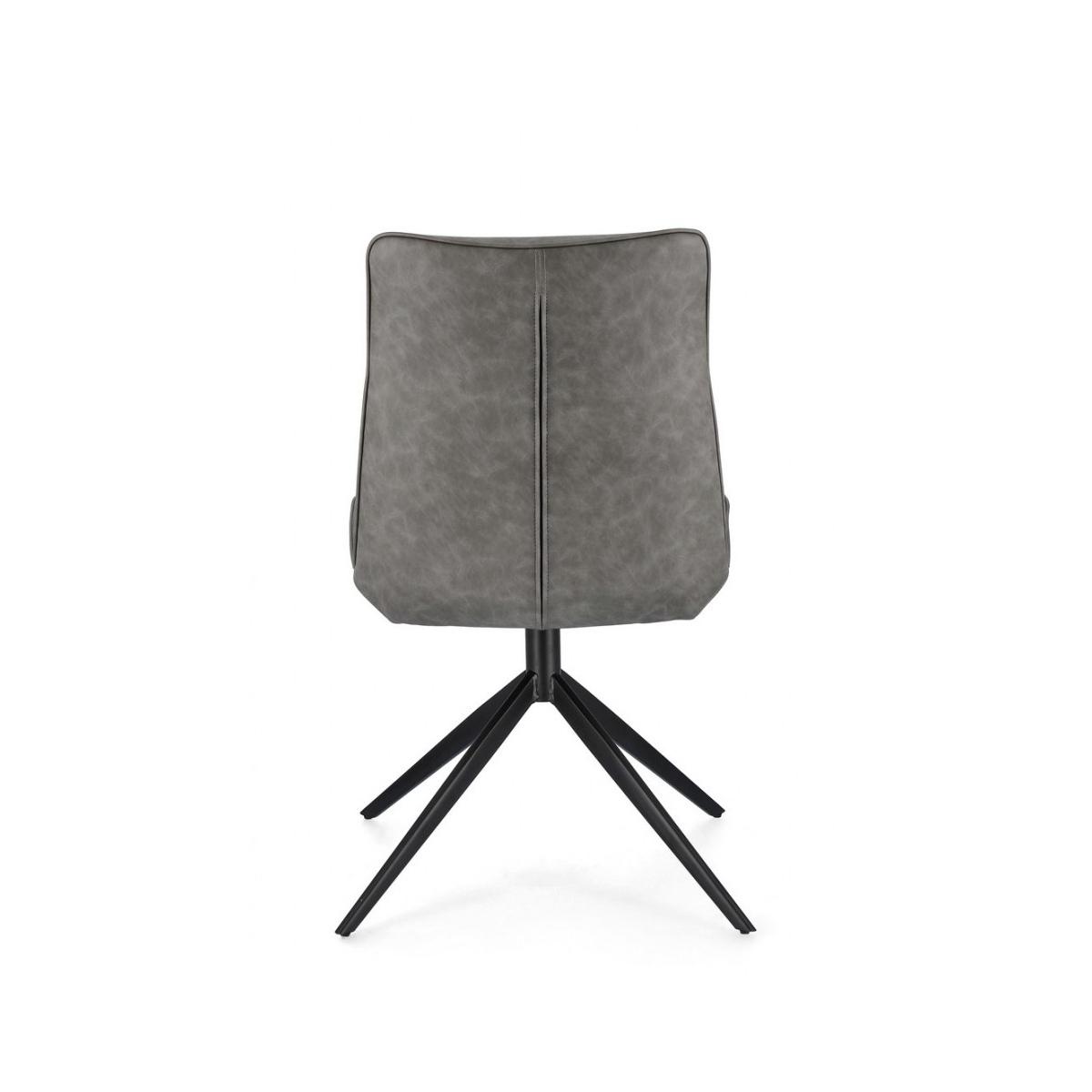 Sedia Jordan Pu Grigio | Bizzotto