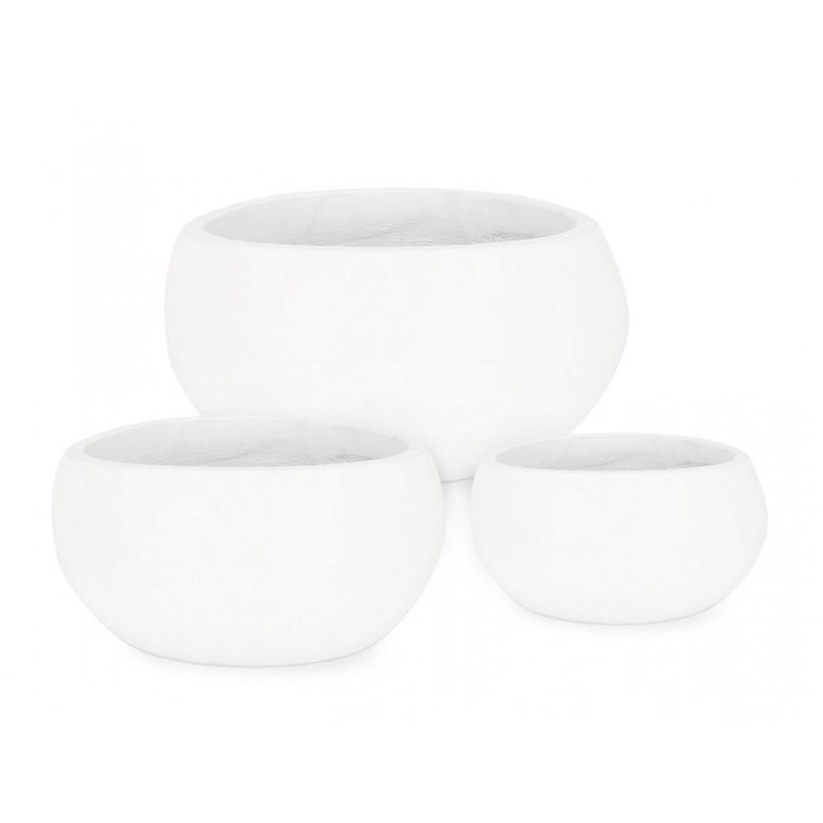 Portavaso Set pz.3 cm.Hoian Ciotola Bianco | Bizzotto