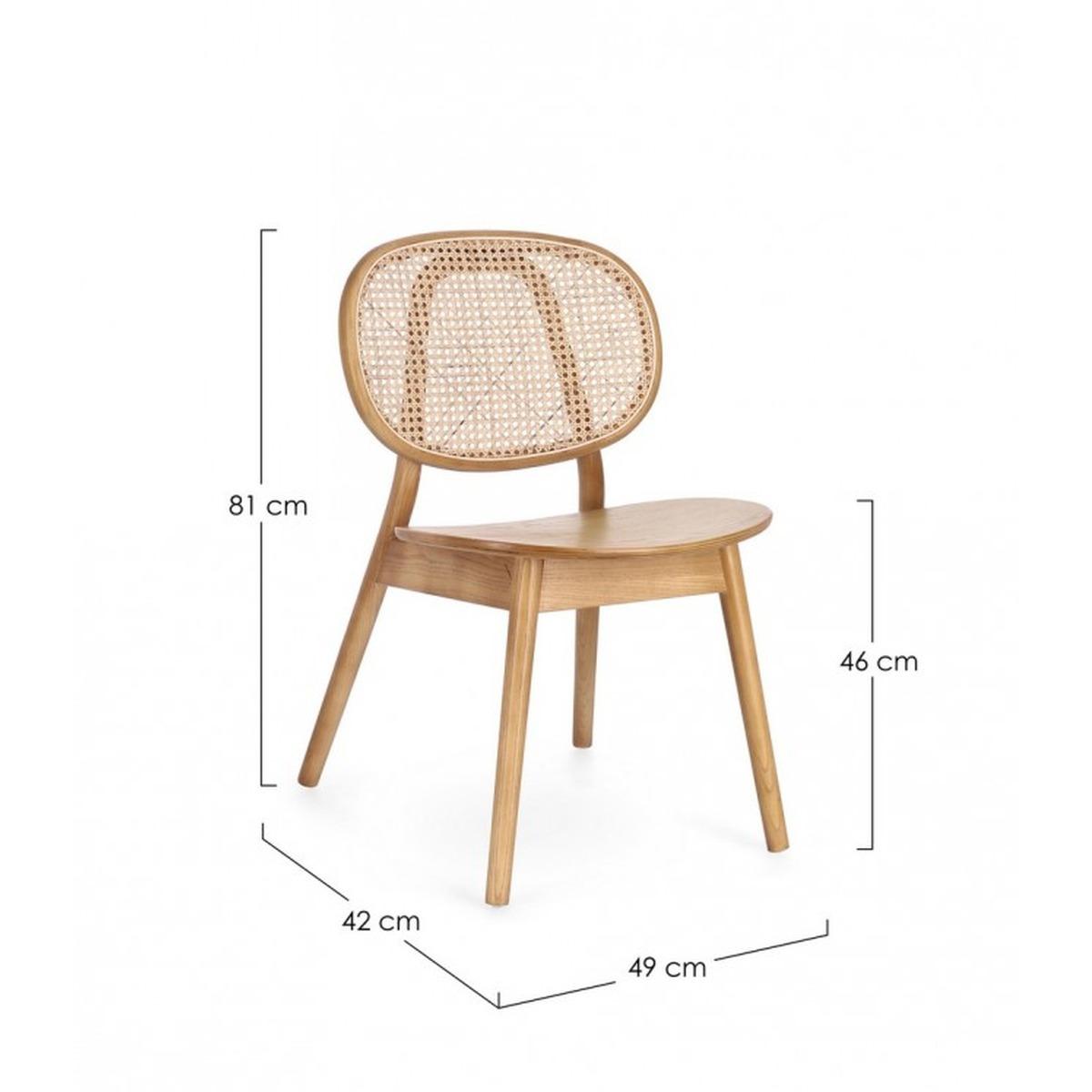 Sedia Adolis Naturale | Bizzotto