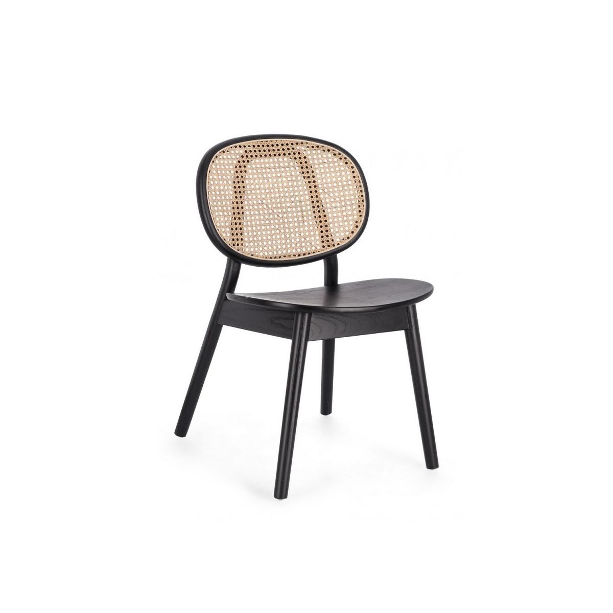 Sedia Adolis Nero | Bizzotto