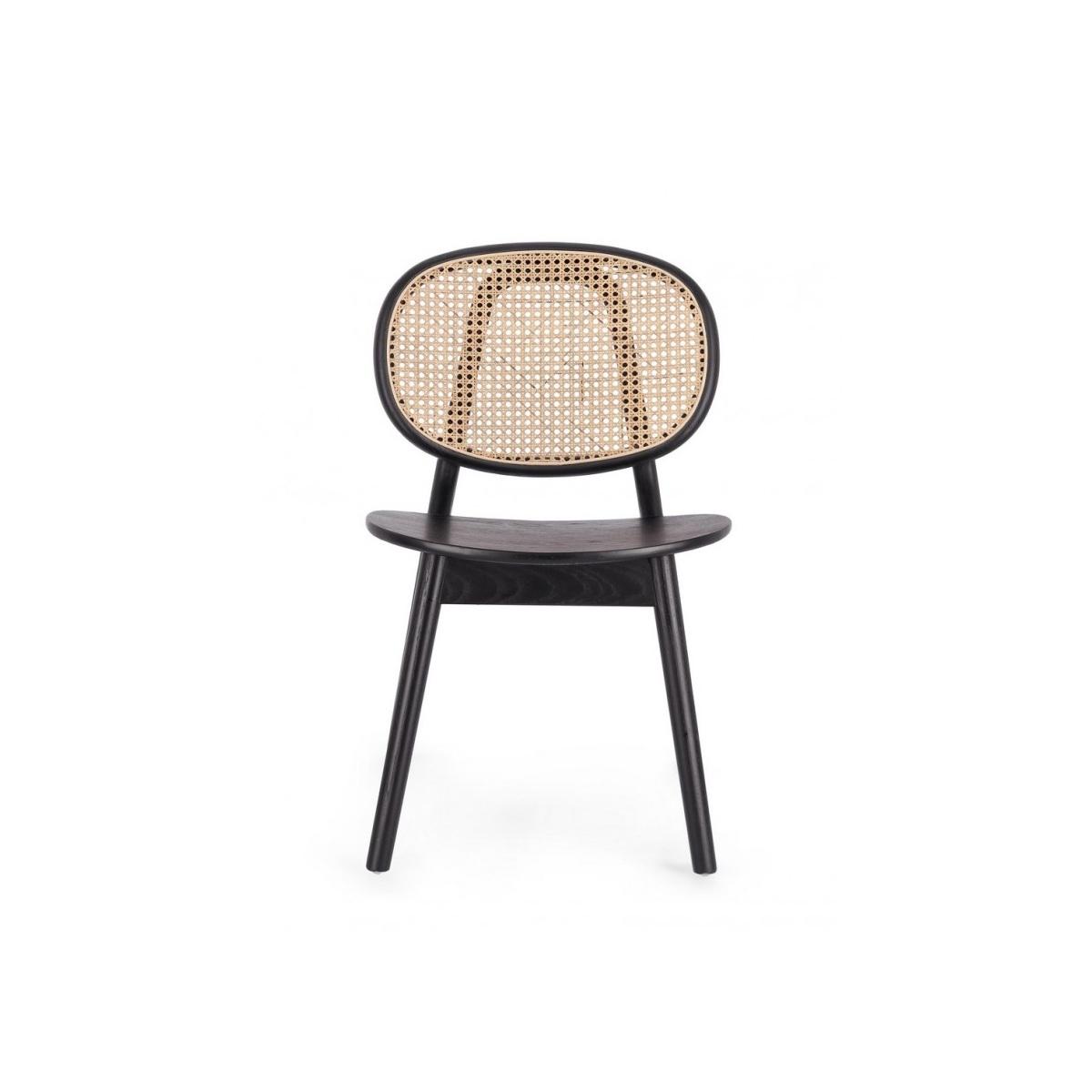 Sedia Adolis Nero | Bizzotto