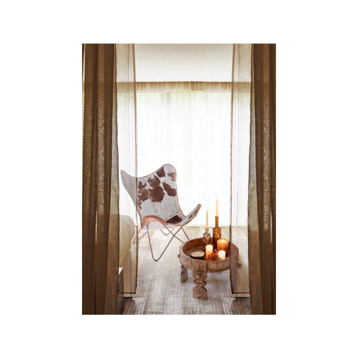 Tavolino Yasir Naturale Tondo cm.Ã?50 | Bizzotto