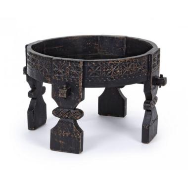 Tavolino Yasir Nero Tondo cm.Ã?50 | Bizzotto