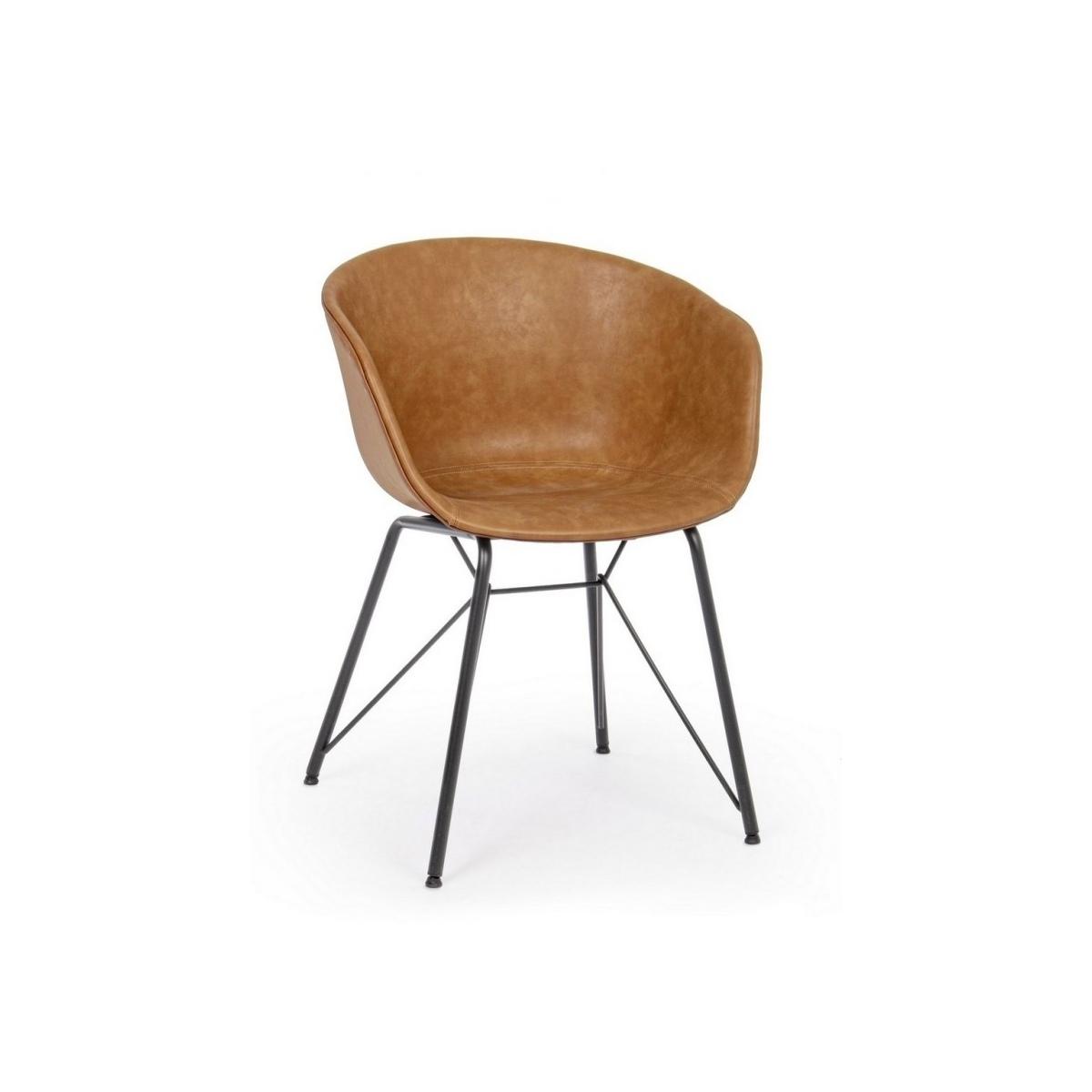 Sedia Warhol Pu Cuoio Vintage | Bizzotto