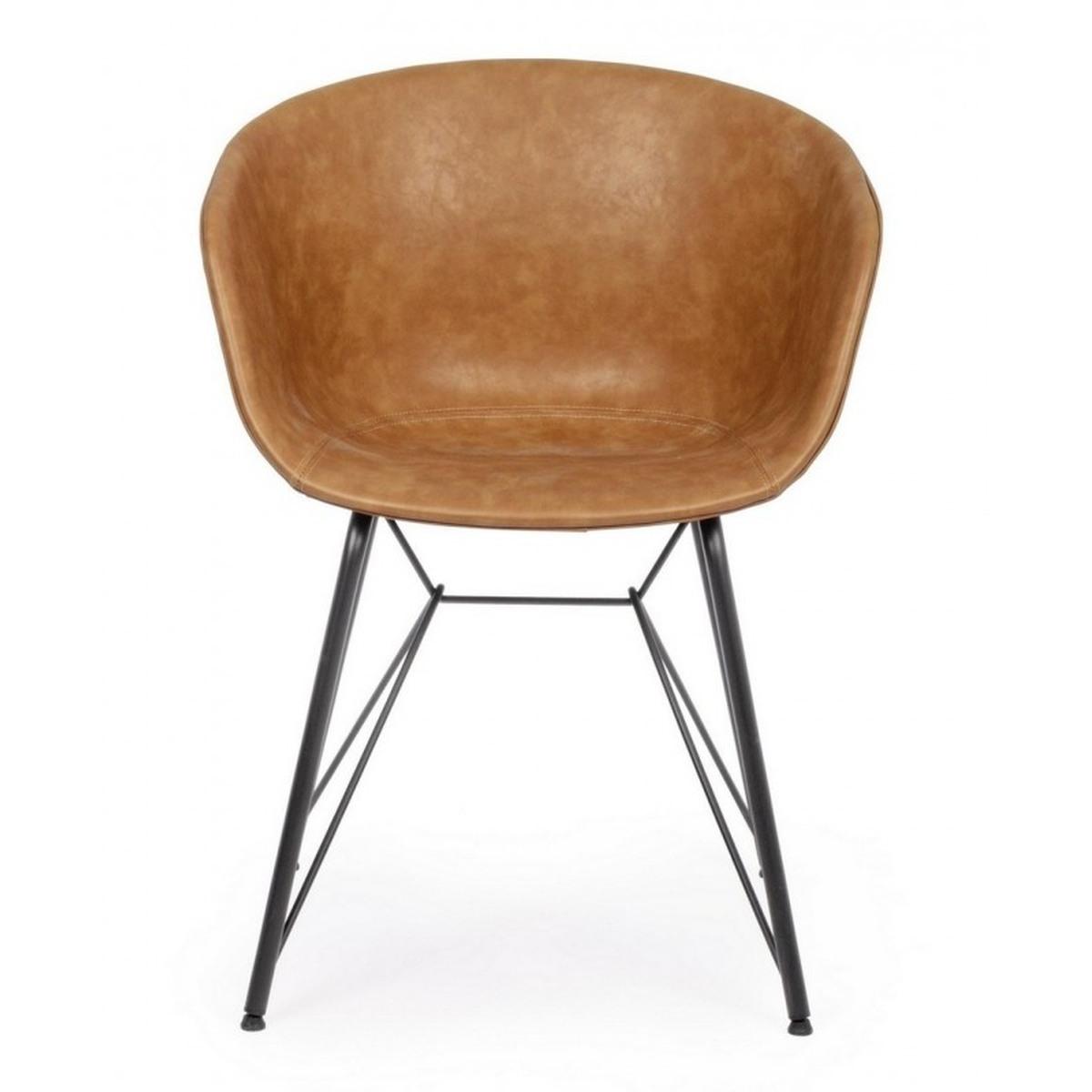 Sedia Warhol Pu Cuoio Vintage | Bizzotto