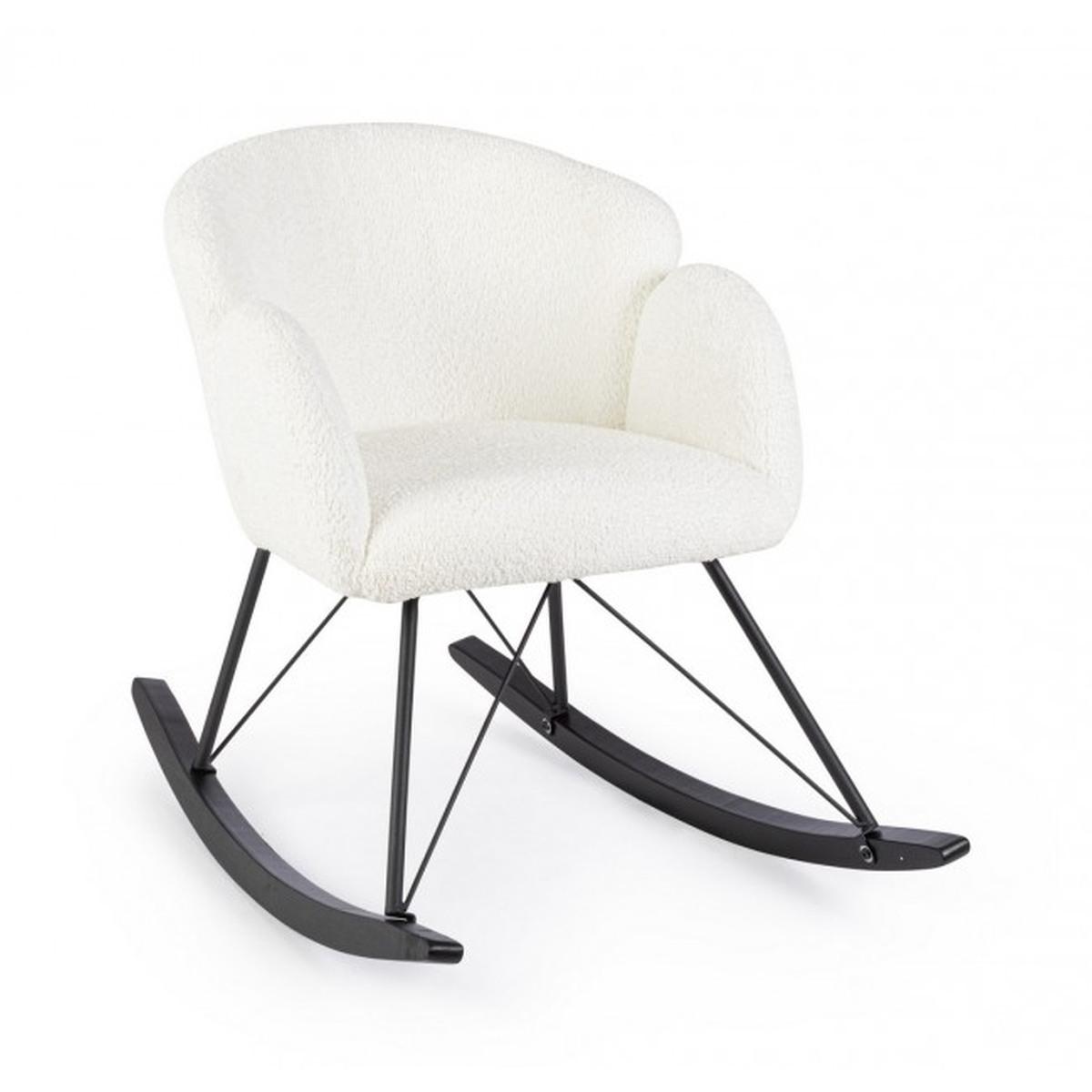 Poltrona Dondolo Sibilla Bianco | Bizzotto