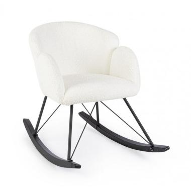 Poltrona Dondolo Sibilla Bianco | Bizzotto