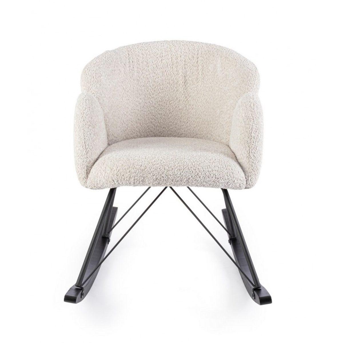 Poltrona Dondolo Sibilla Naturale | Bizzotto