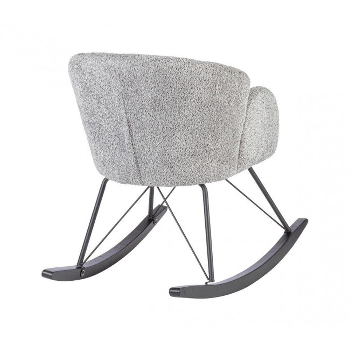 Poltrona Dondolo Sibilla Grigio Chiaro | Bizzotto