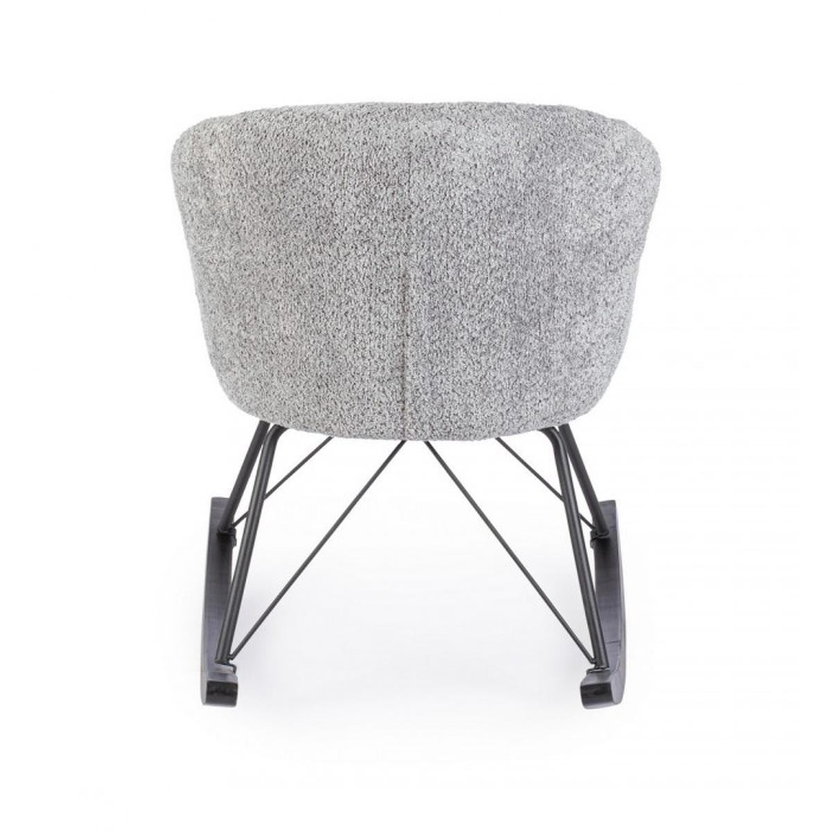 Poltrona Dondolo Sibilla Grigio Chiaro | Bizzotto