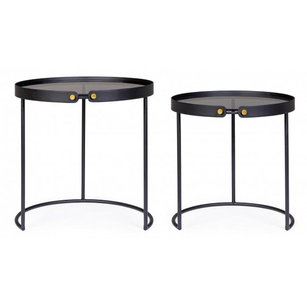 Tavolino Set pz.2 Zeina Tondo J92 | Bizzotto