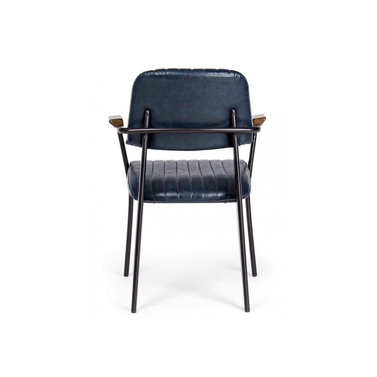 Sedia con Braccioli Nelly Blu Vintage | Bizzotto