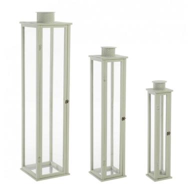 Lanterna Set pz.3 Torsti Verde Salvia | Bizzotto