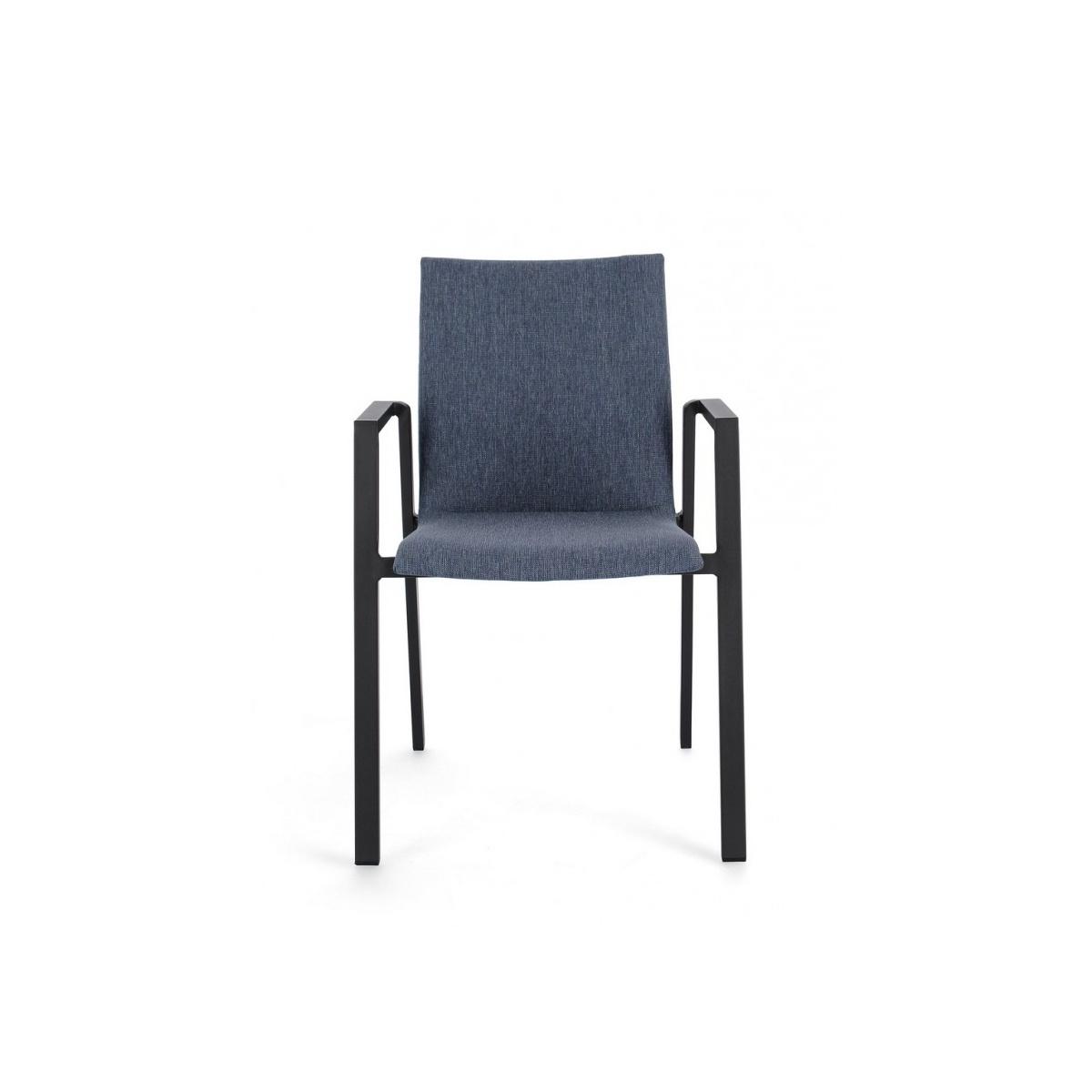 Sedia con Braccioli Odeon Antr-Denim Jx55 | Bizzotto