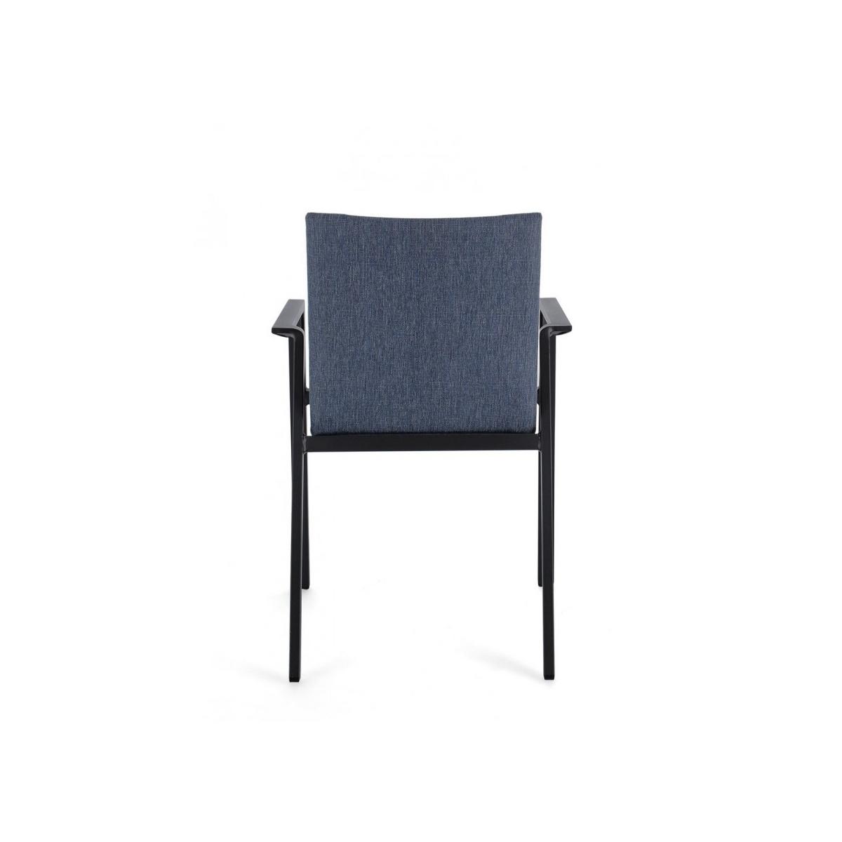Sedia con Braccioli Odeon Antr-Denim Jx55 | Bizzotto