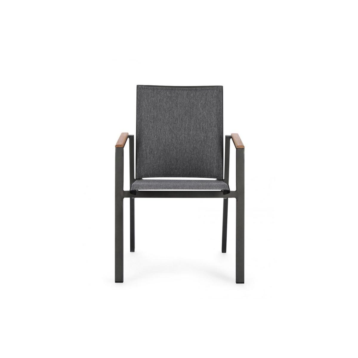 Sedia con Braccioli Cameron Antracite Gk52 | Bizzotto