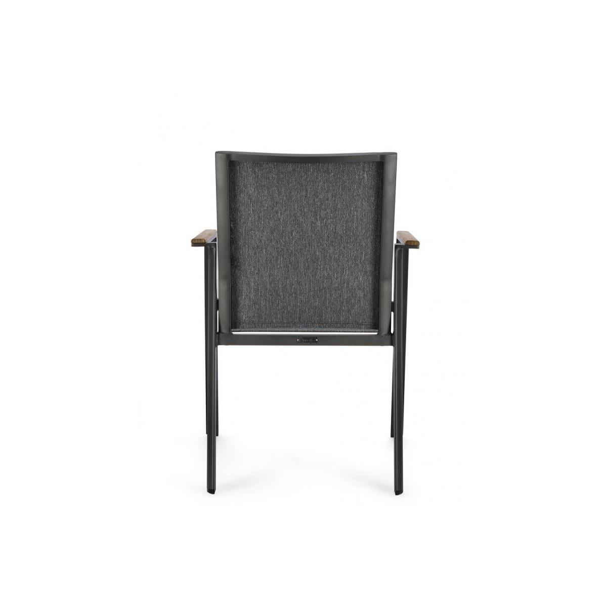 Sedia con Braccioli Cameron Antracite Gk52 | Bizzotto