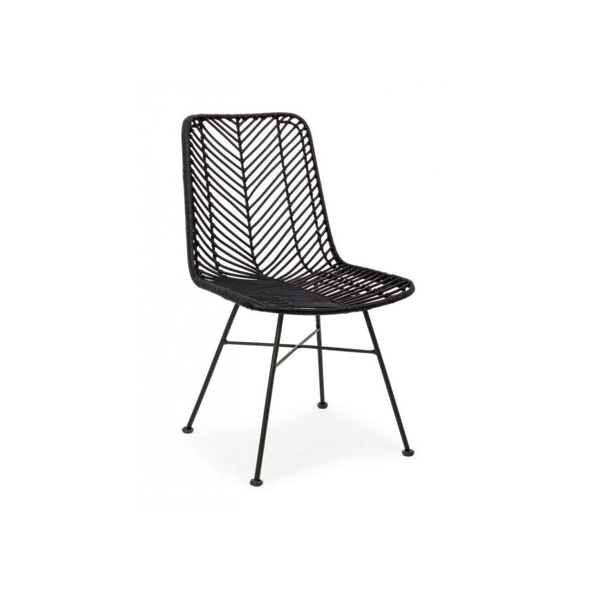 Sedia Lorena Nero | Bizzotto