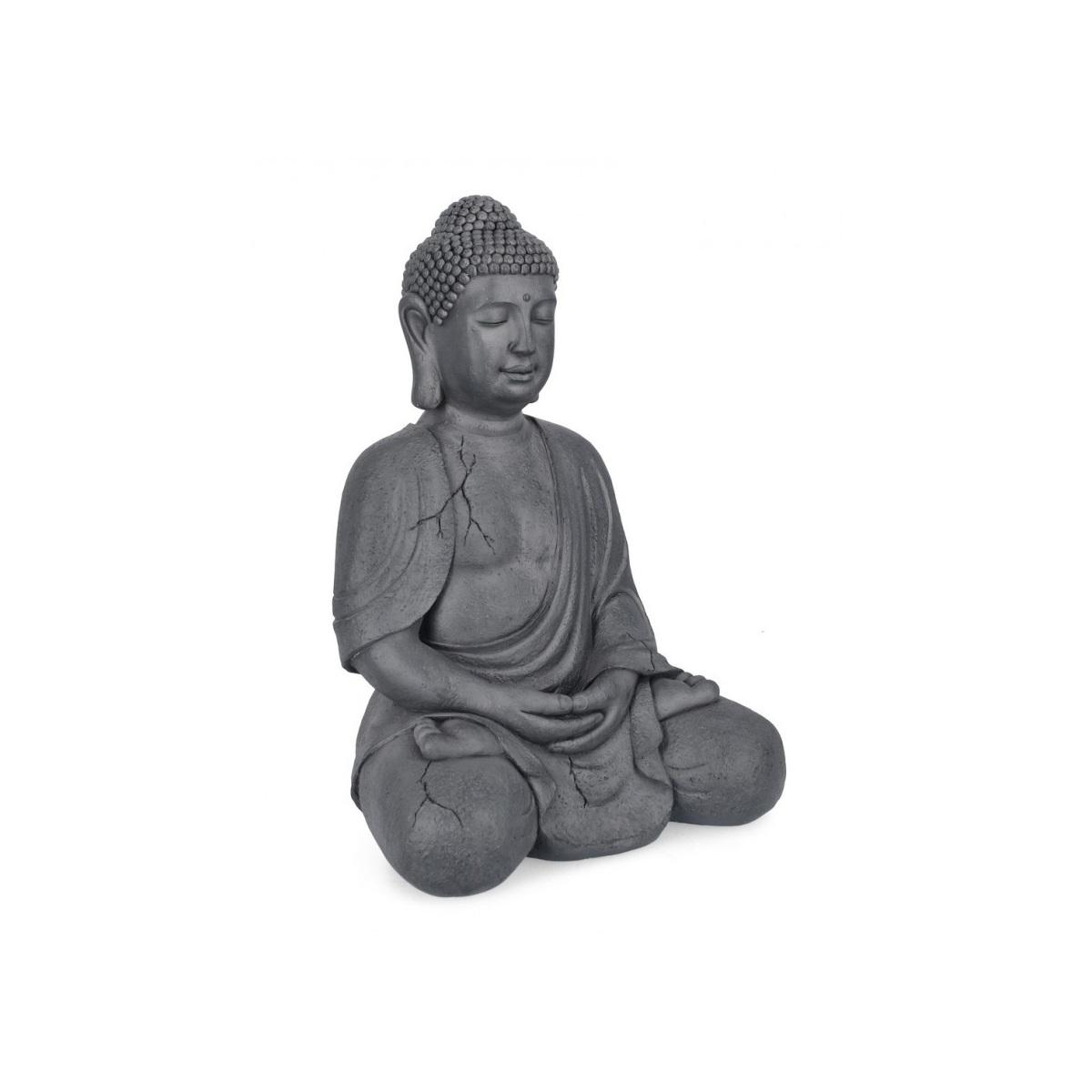 Descorazione Pattaya Buddha Seduto Antracide cm.H71 | Bizzotto