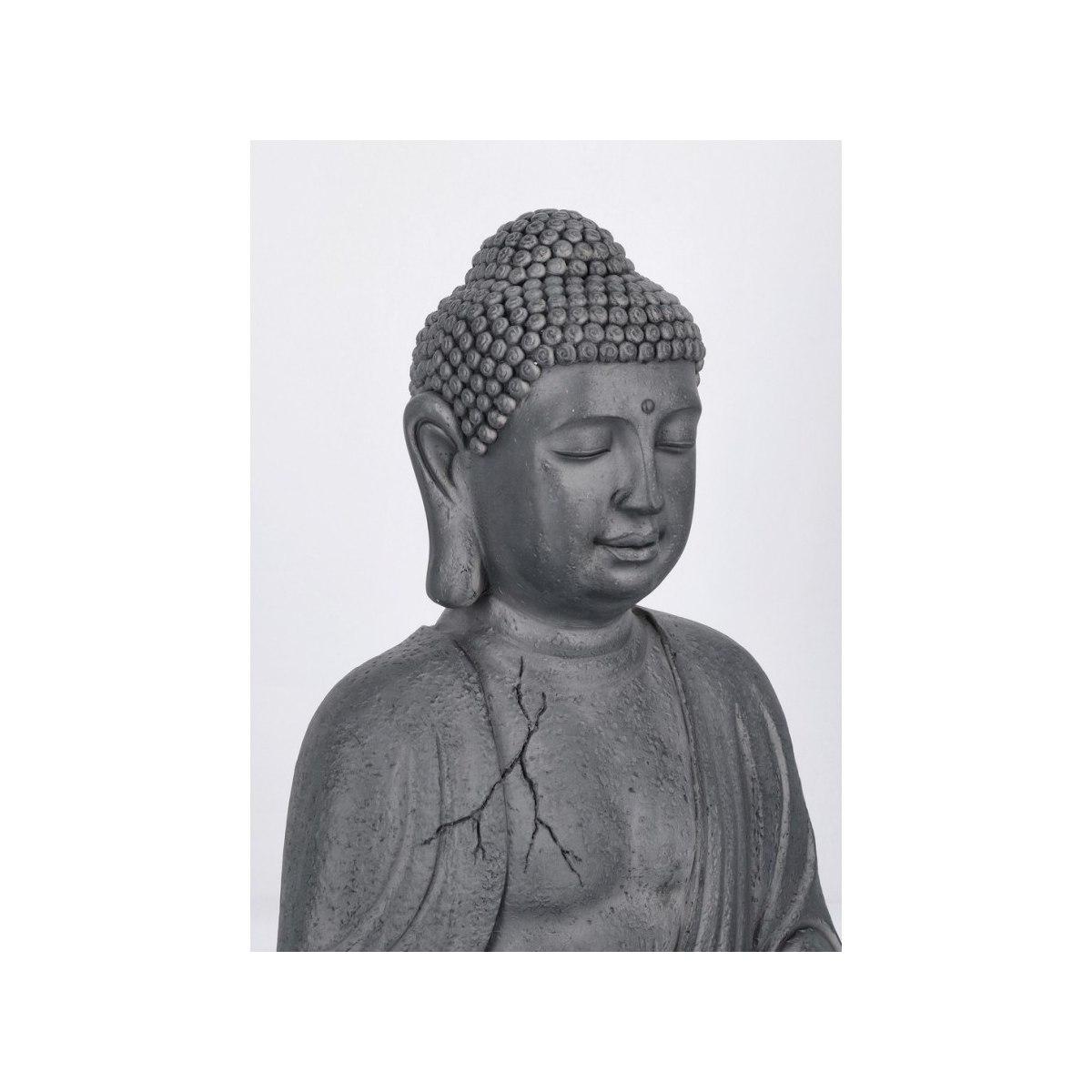 Descorazione Pattaya Buddha Seduto Antracide cm.H71 | Bizzotto