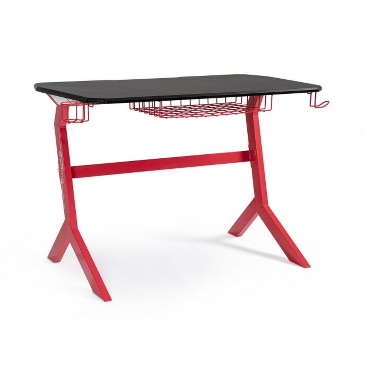 Scrivania Gaming Rosso-Nero | Bizzotto