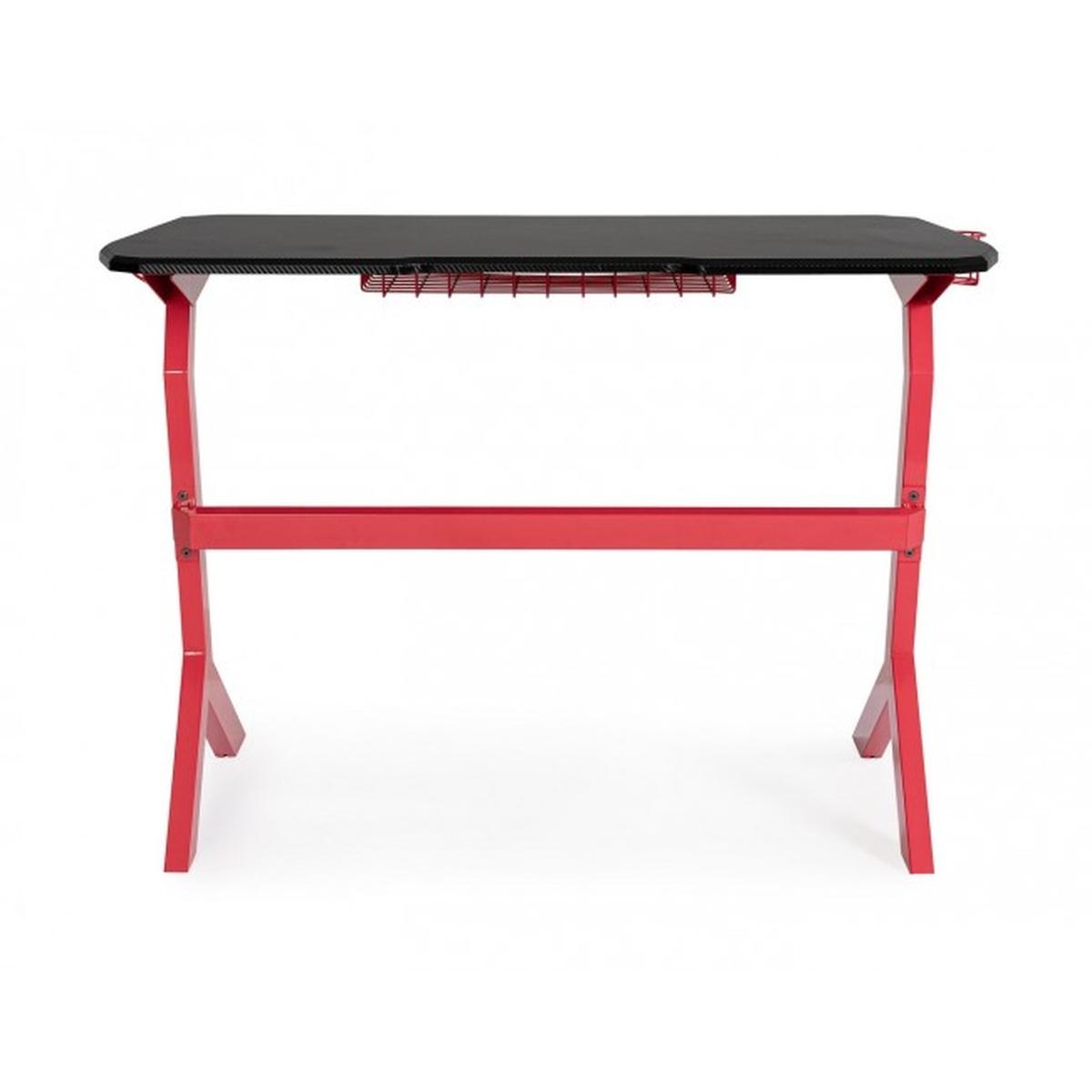 Scrivania Gaming Rosso-Nero | Bizzotto