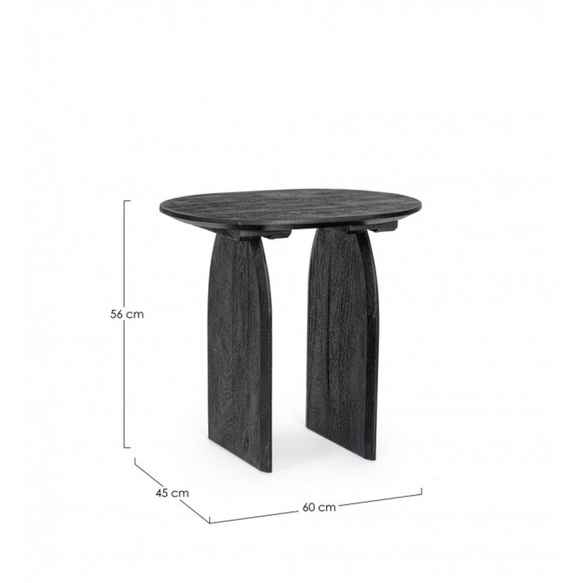 Tavolino Monterrey Black cm.60x45 | Bizzotto