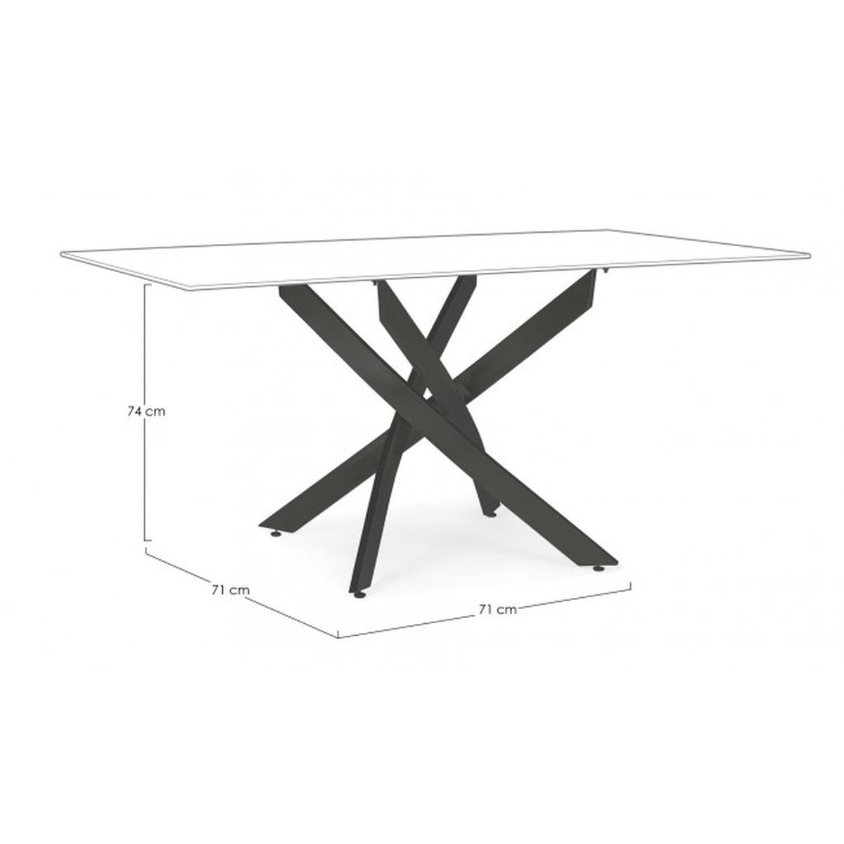 Base Tavolo George Nero cm.160x90 | Bizzotto