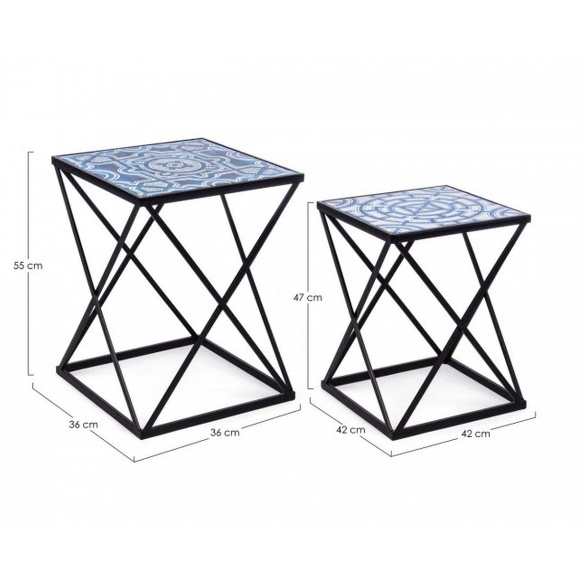 Tavolino Set pz.2 Neapolis K24 | Bizzotto