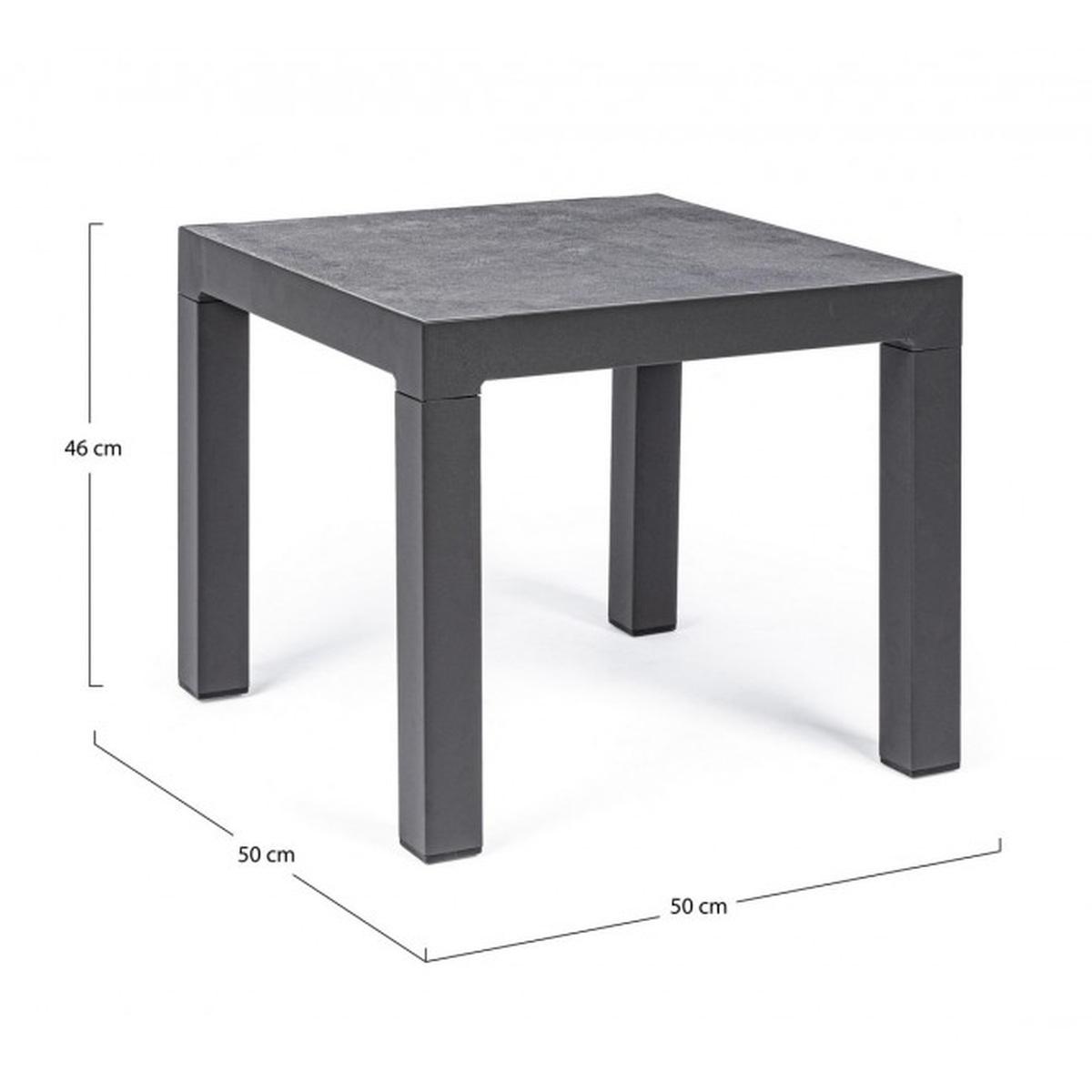 Tavolino KLEDi 50x50 Antracite Jx55 | Bizzotto