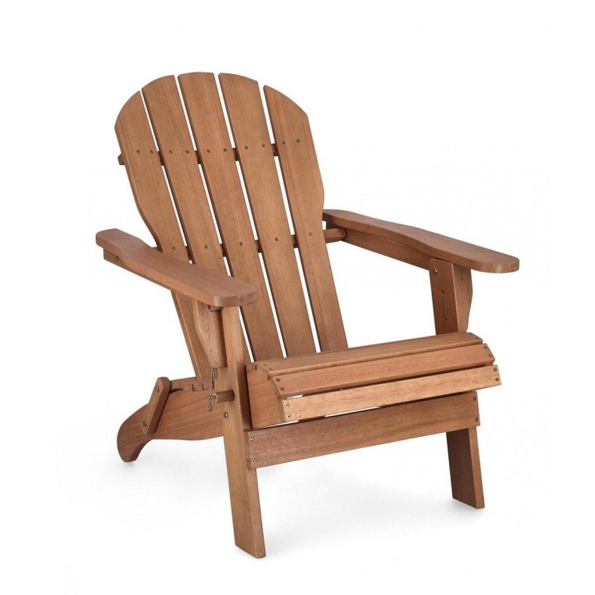 Poltrona Legno Pieghevole Filadelfia Nat | Bizzotto