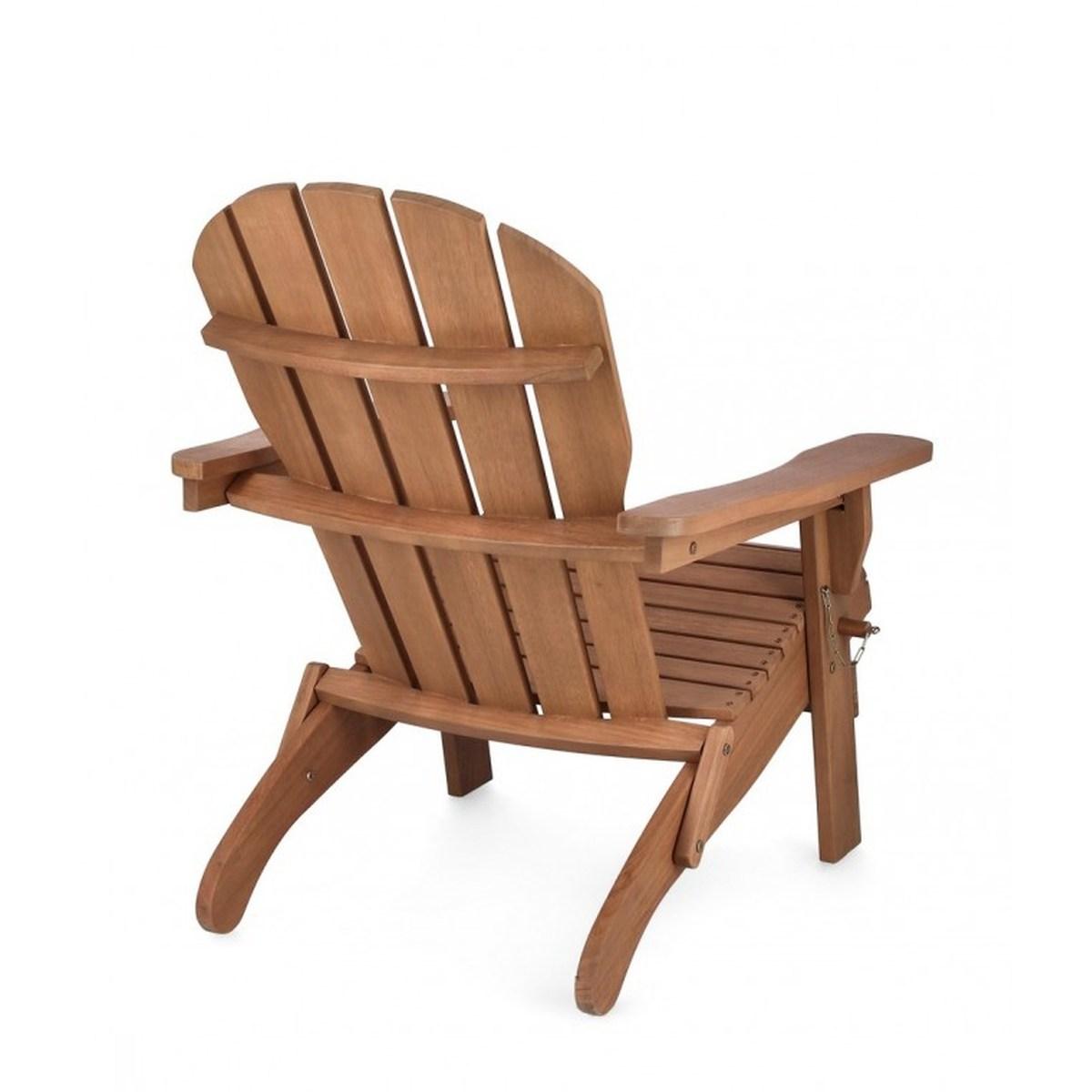 Poltrona Legno Pieghevole Filadelfia Nat | Bizzotto