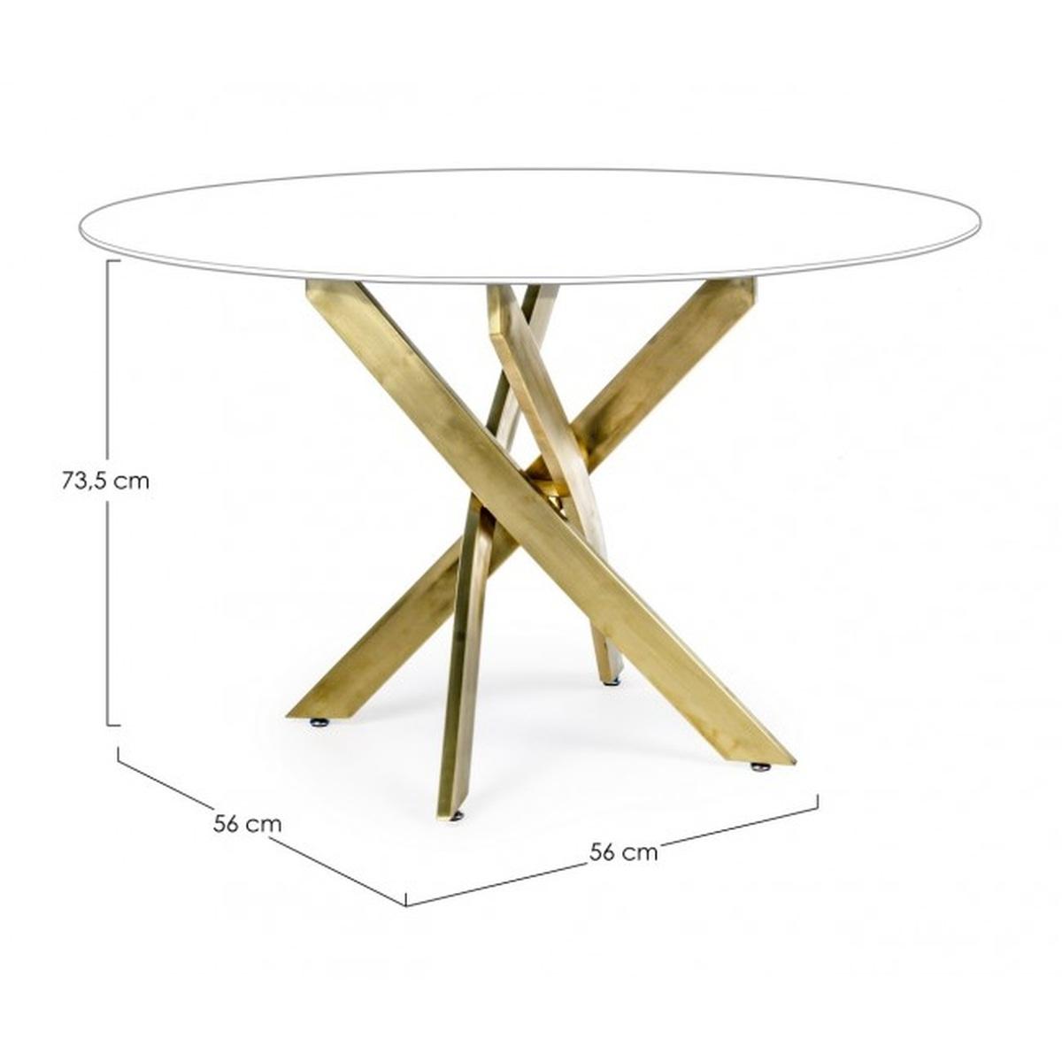 Base Tavolo George Oro cm.Ã?120 | Bizzotto