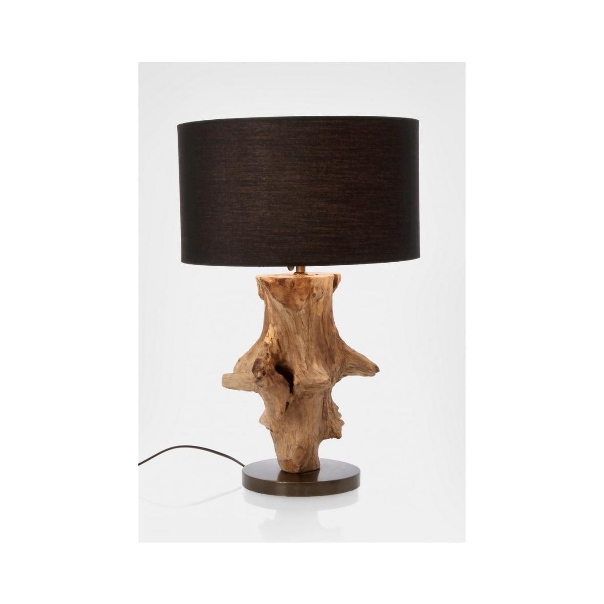 Lampada Tavolo Esroots Nero cm.H55 | Bizzotto