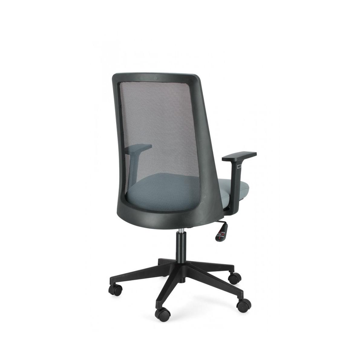 Sedia Poltrona Ufficio con Braccioli Wesley Grigio Scuro | Bizzotto