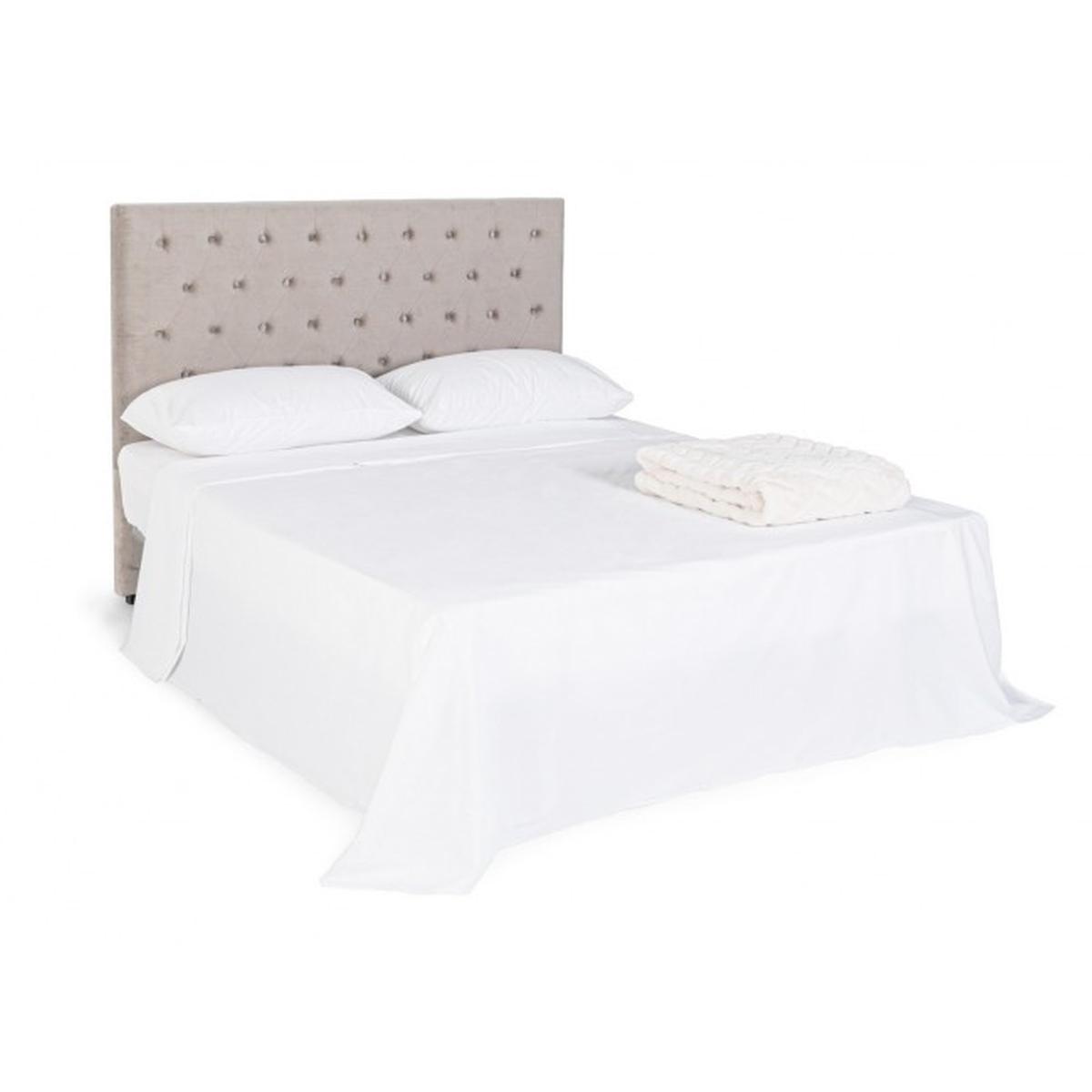 Testiera Letto Caspar Grigio Chiaro cm.160 | Bizzotto