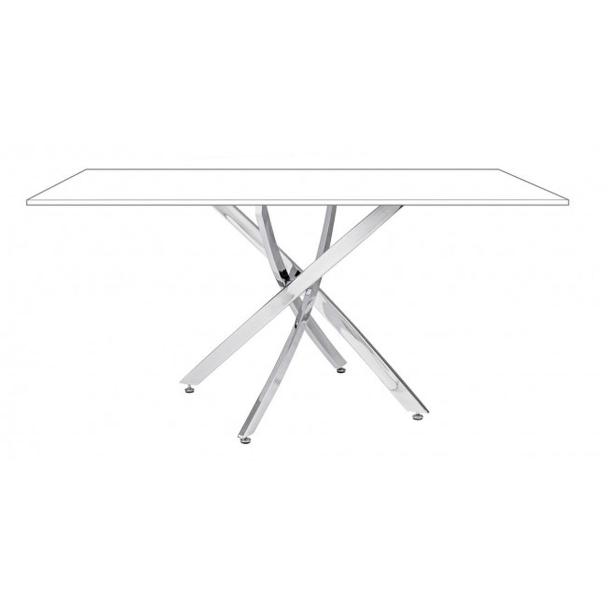 Base Tavolo George Cromo cm.160x90 | Bizzotto